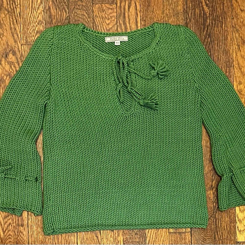 Hand woven sweater